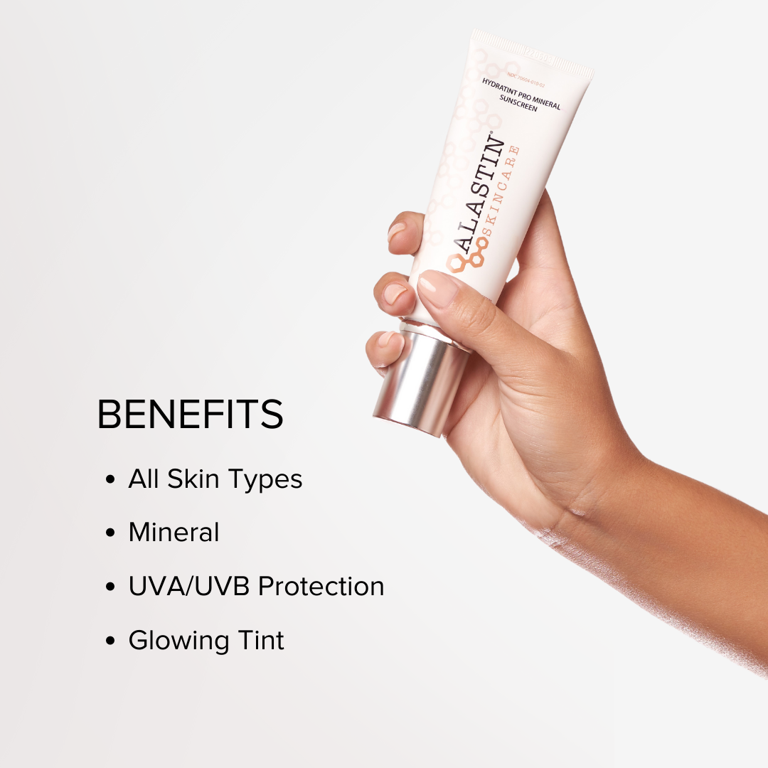 Alastin HydraTint Pro Mineral Broad Spectrum Sunscreen SPF 36 benefits