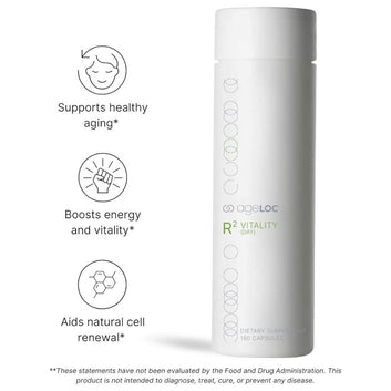 ageLOC Nu Skin R² Day Antioxidant Supplement – Resveratrol & Alpha-Lipoic Acid for Energy, Metabolic Support & General Wellness – 1 Pack