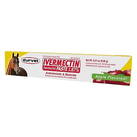 Durvet Ivermectin 1.87% Horse Wormer Paste