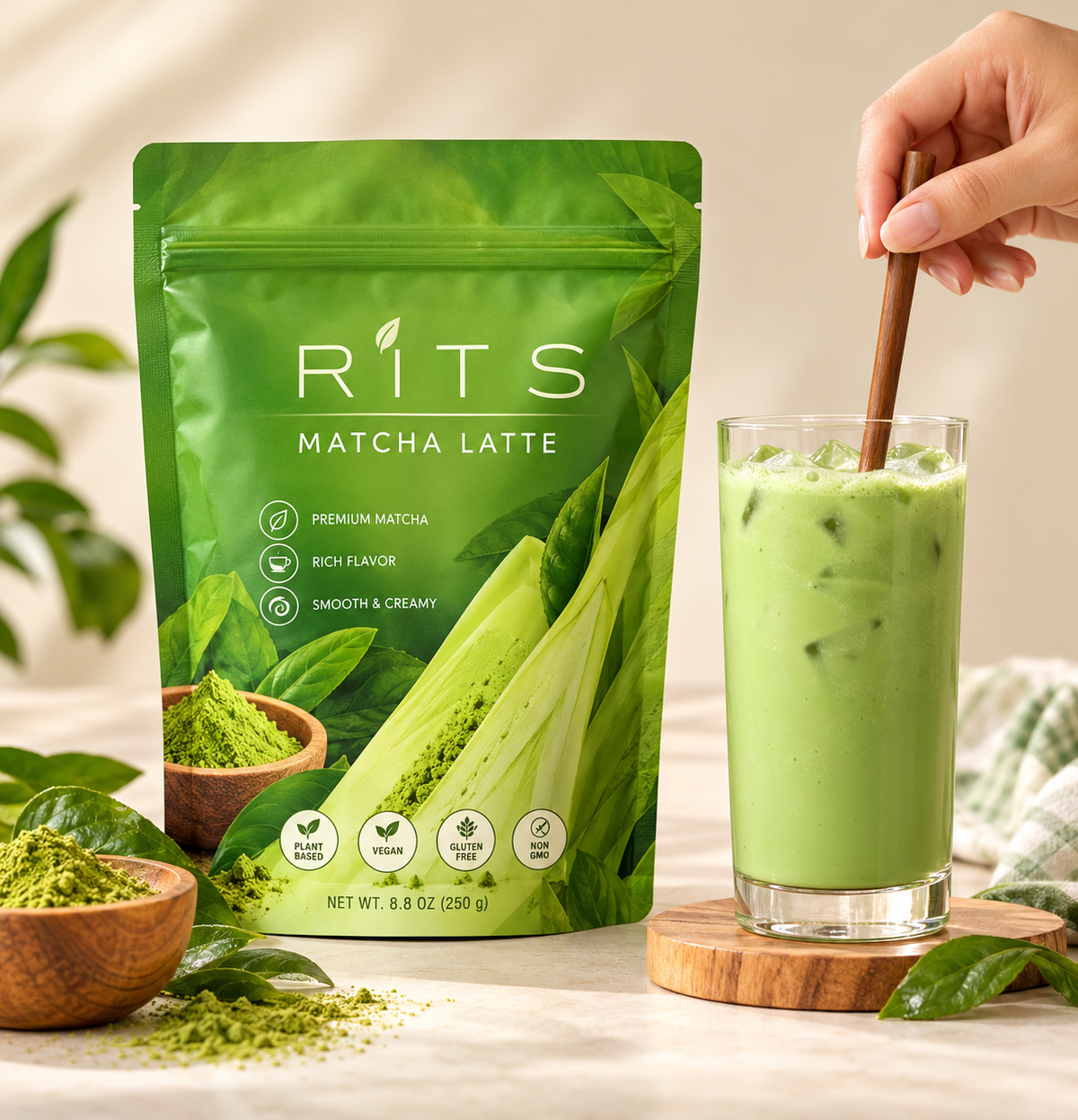 RITS Matcha Latte Premium Green Tea