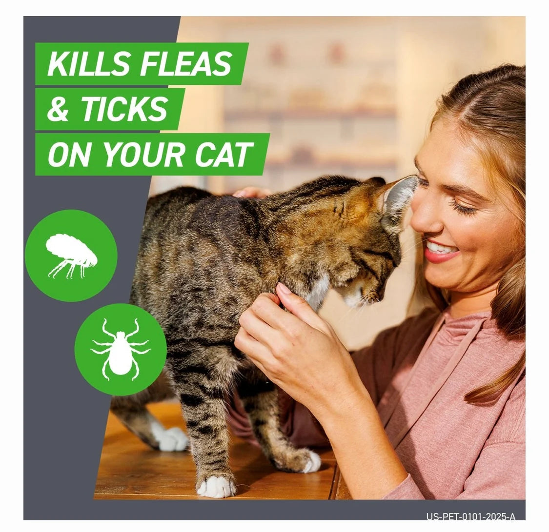 Frontline Plus Flea & Tick Spot Treatment for Cats, over 1.5 lbs, 3 Doses (3-mos. supply)