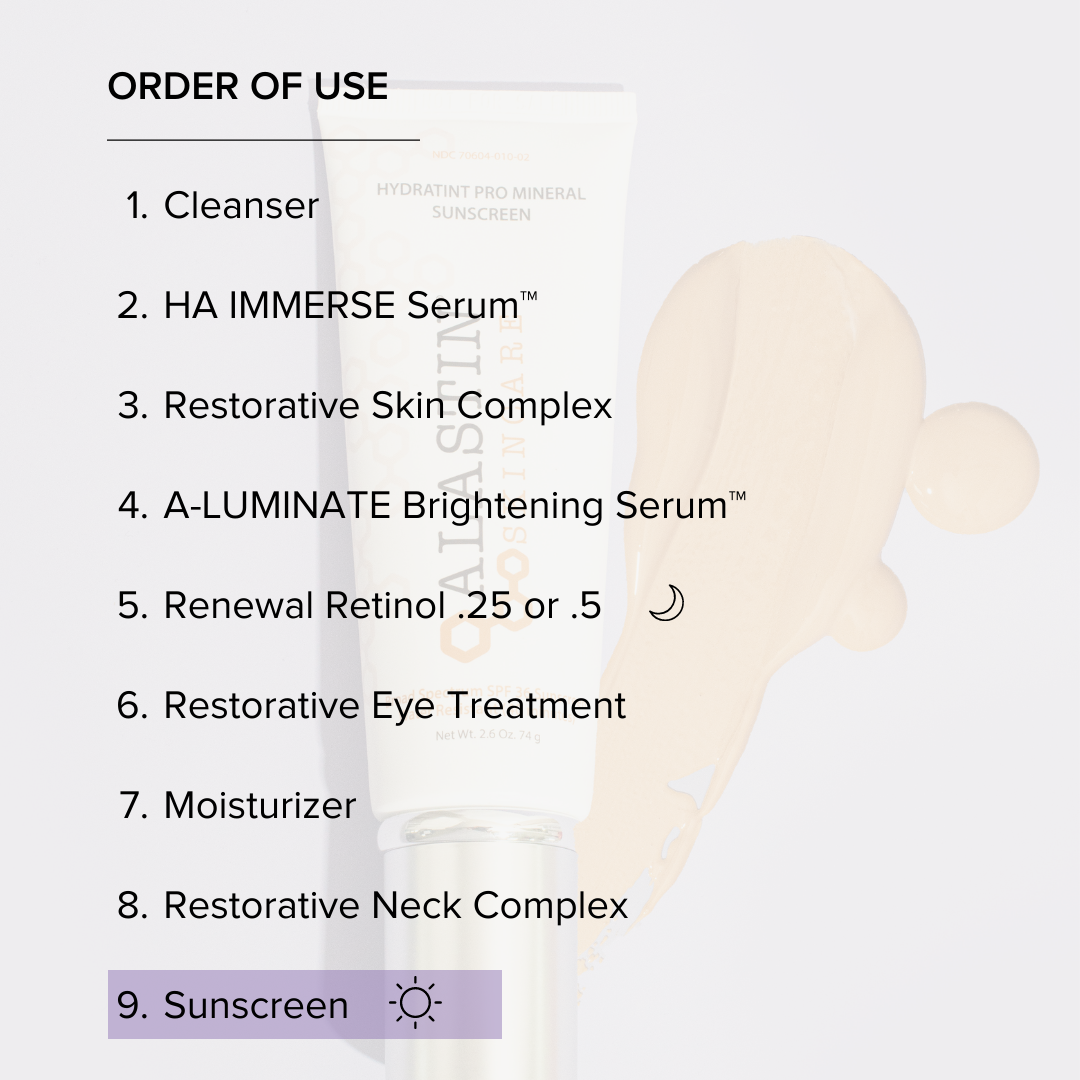 Alastin HydraTint Pro Mineral Broad Spectrum Sunscreen SPF 36 How to use