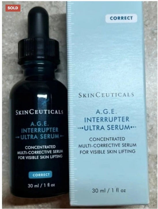 SkinCeuticals A.G.E. Interrupter Ultra Serum bottle and box 30ml