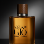Acqua di Gio Absolu bottle close-up editorial shot