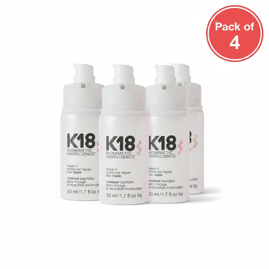 K18 Hair Mask Pack of 4 white background