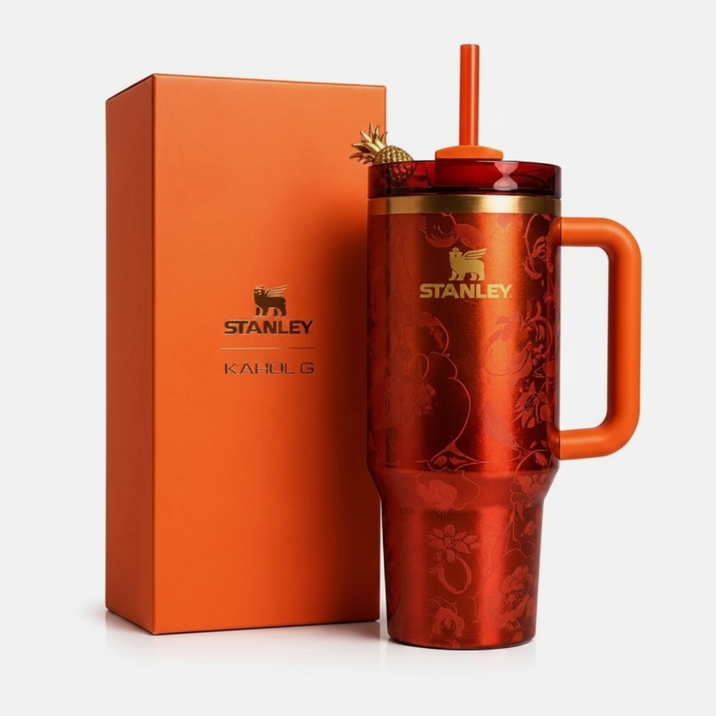 Stanley x Kahu 40oz Tumbler - Burnt Orange Metallic Lifestyle Shot