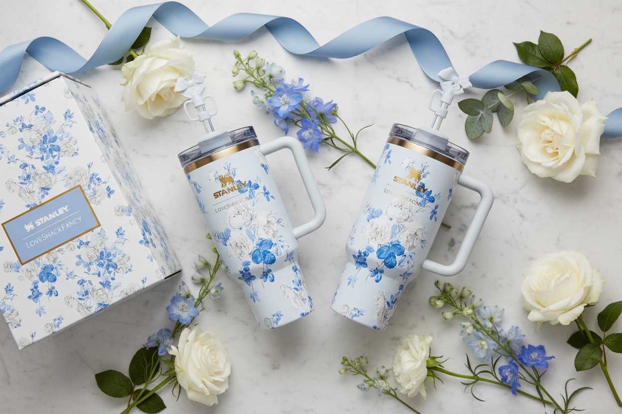 Stanley x LoveShackFancy Tumbler Pack of 2 - Flat Lay