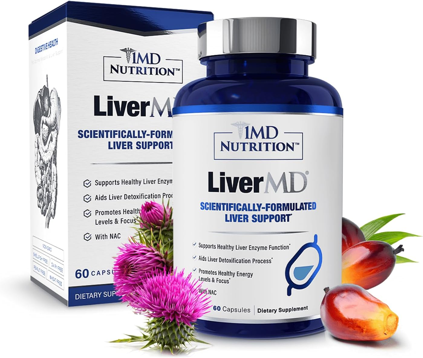 1MD Nutrition LiverMD Liver Support - Pack of 1