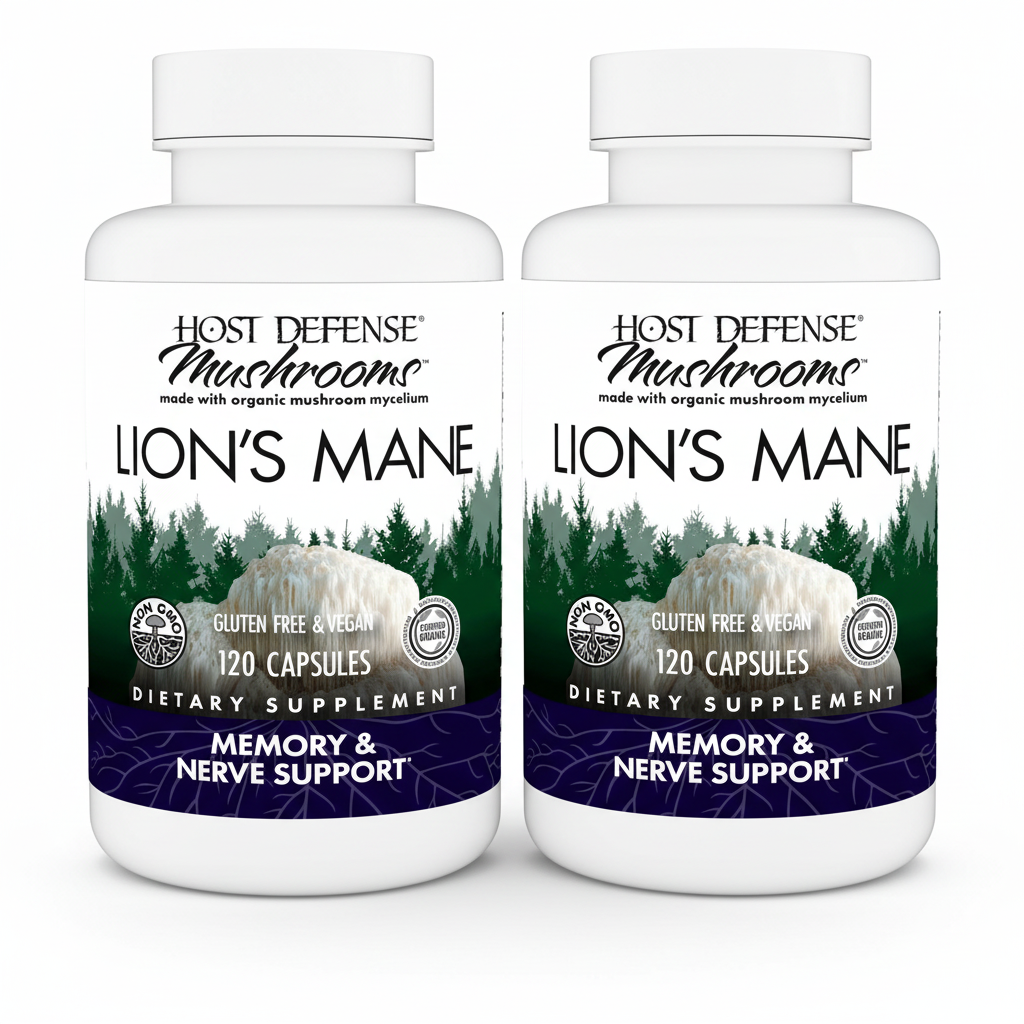 Lion's Mane Pack of 1 - White Background