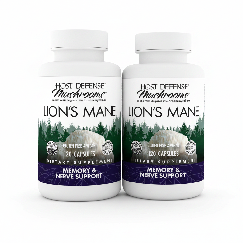 Lion's Mane Pack of 2 - White Background