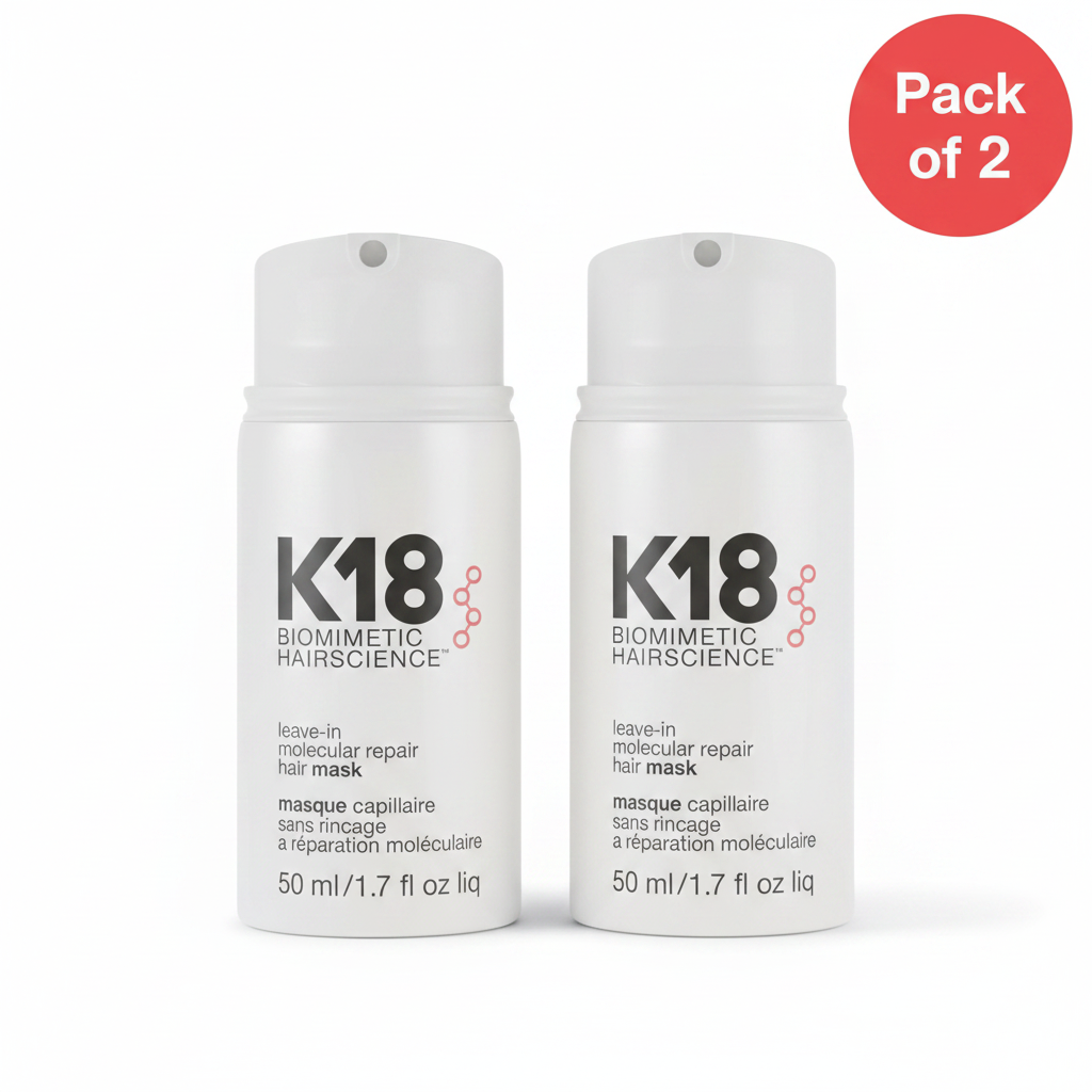 K18 Hair Mask Pack of 2 white background