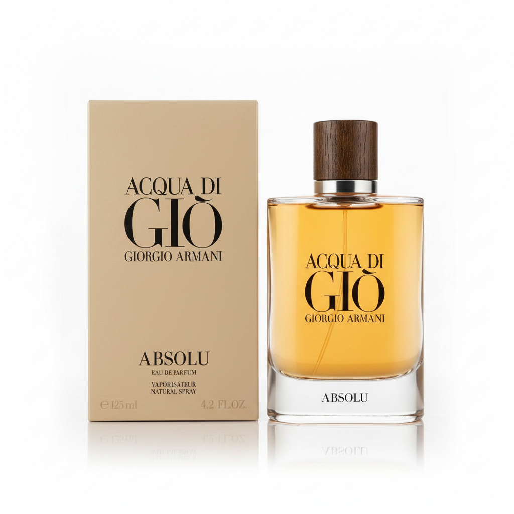 Acqua di Gio Absolu on white background