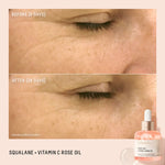 Biossance Squalane + Vitamin C Rose Oil Before and After Results